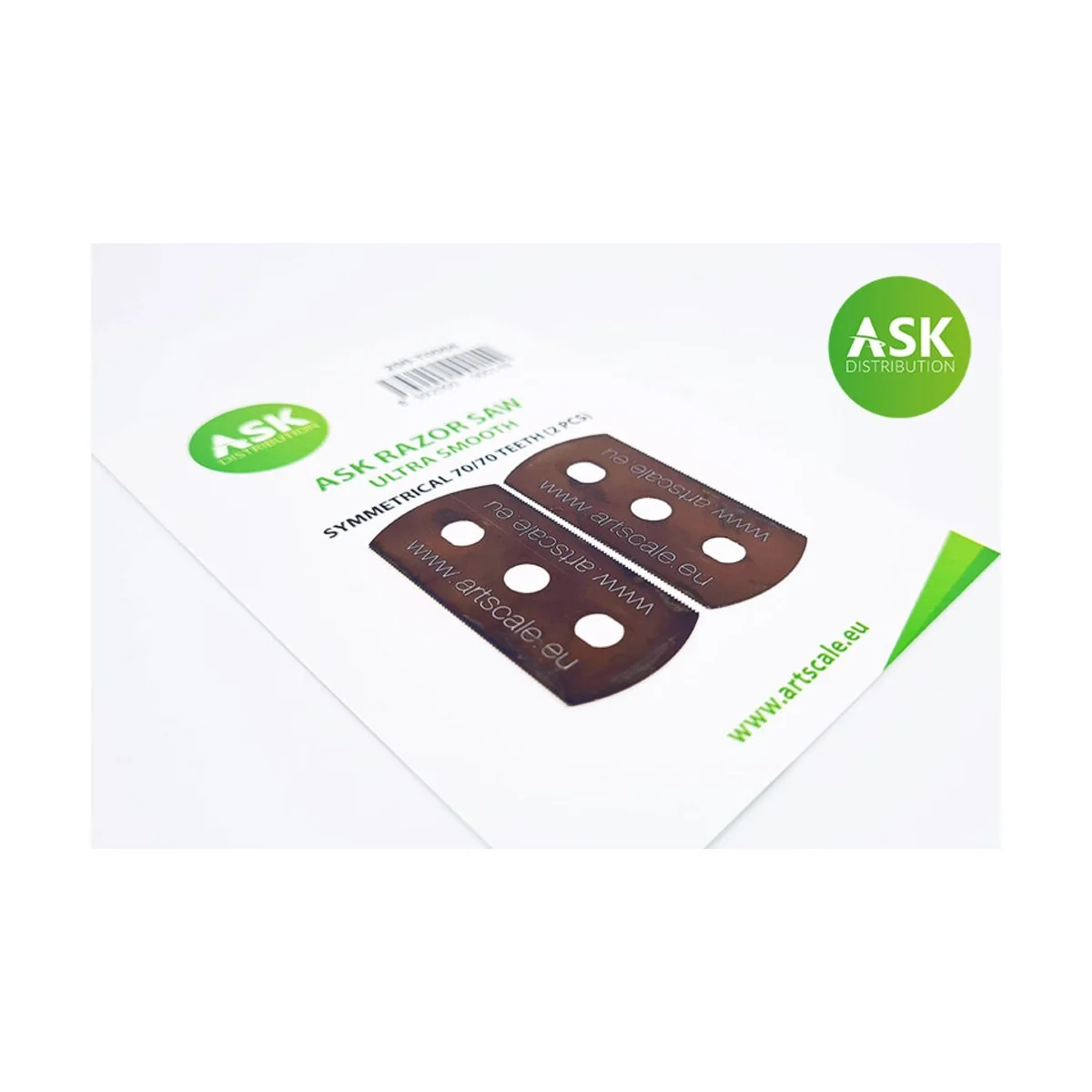 ASK Razor Saw - ultra smooth symmetric 70/70 teeth 2 pc. - Art Scal...