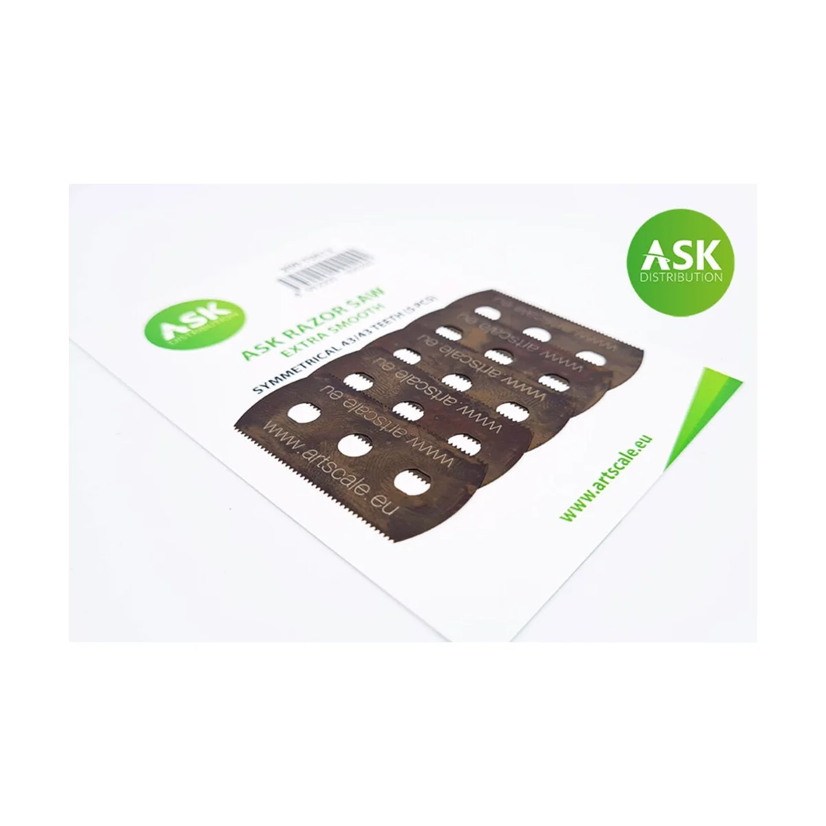 ASK Razor Saw - extra smooth symmetric 43/43 teeth 5 pc. - Art Scal...