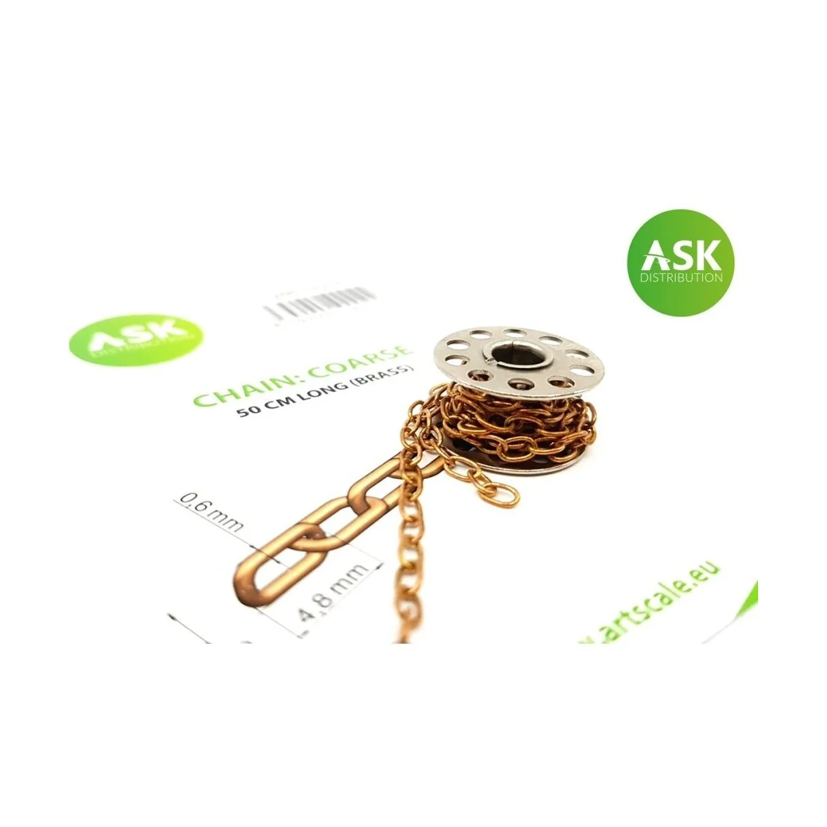 Chain: Coarse - 50 cm long (brass) - Art Scale Kit 200-T0250 Chain: Coarse - 50 cm long (brass) - Art Scale Kit 200-T0250