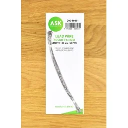 Lead Wire - Round Ø 0,3 mm x 120 mm (cca. 30 pcs) - Art Scale Kit 2...