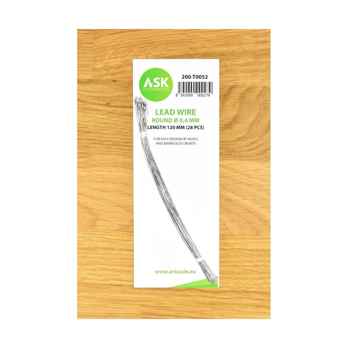 Lead Wire - Round Ø 0, 4 mm x 120 mm (cca. 28 pcs) - Art Scale Kit ...