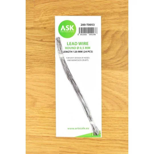 Lead Wire - Round Ø 0,5 mm x 120 mm (cca. 24 pcs) - Art Scale Kit 2...
