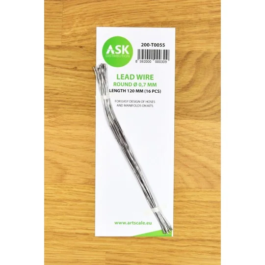 Lead Wire - Round Ø 0, 7 mm x 120 mm (cca. 16 pcs) - Art Scale Kit ...