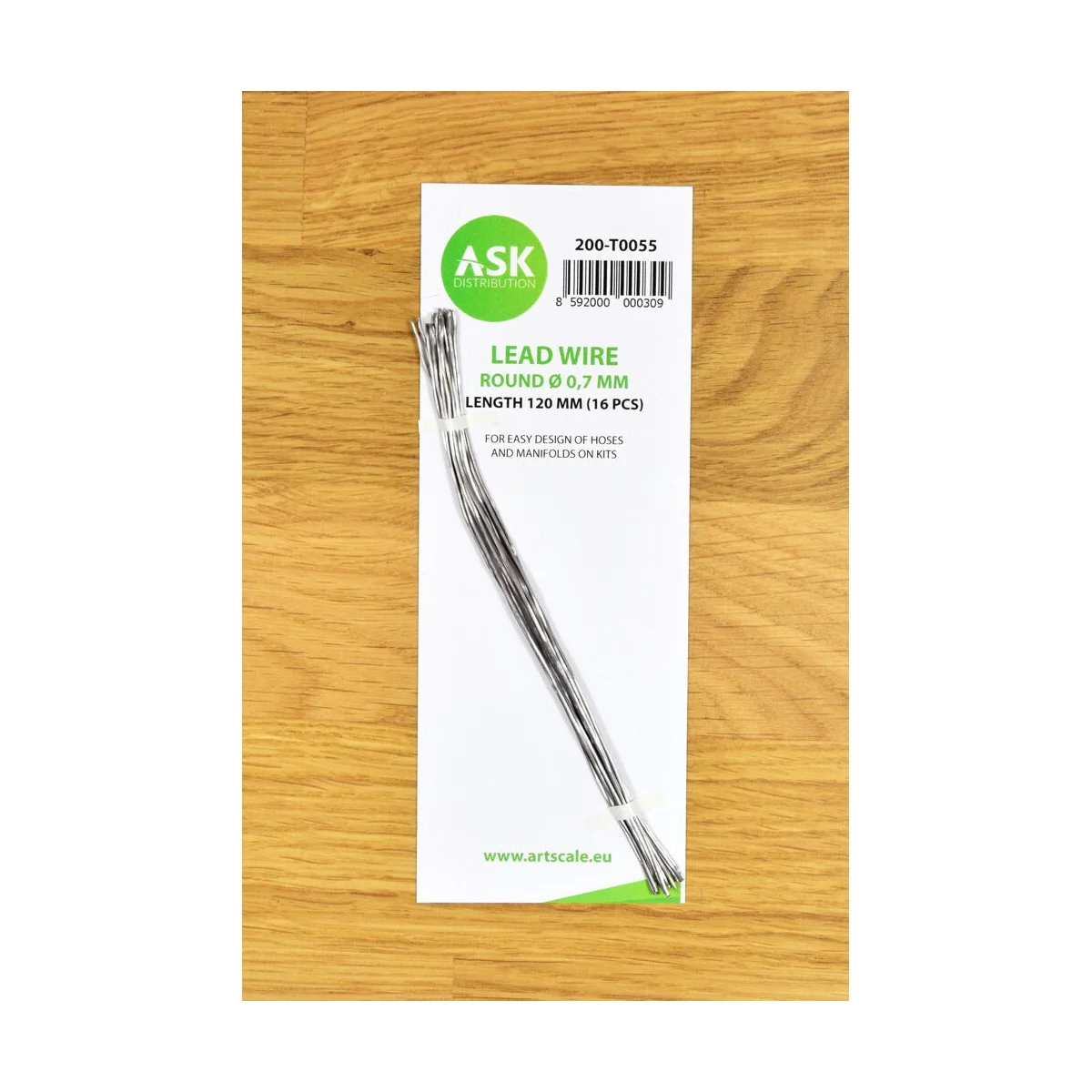 Lead Wire - Round Ø 0,7 mm x 120 mm (cca. 16 pcs) - Art Scale Kit 2...