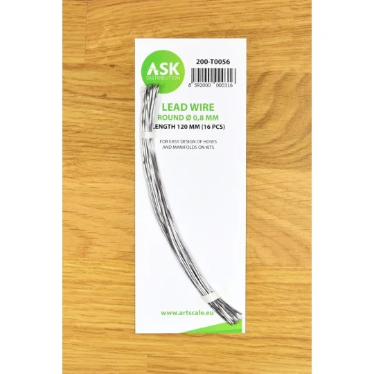 Lead Wire - Round Ø 0, 8 mm x 120 mm (cca. 16 pcs) - Art Scale Kit ...