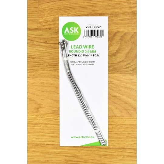 Lead Wire - Round Ø 0,9 mm x 120 mm (cca. 14 pcs) - Art Scale Kit 2...