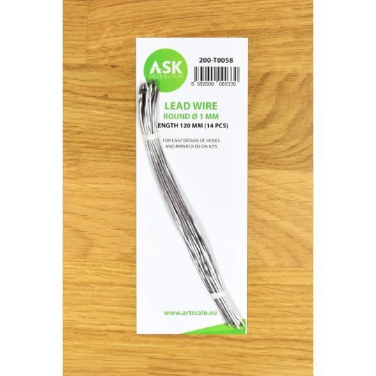 Lead Wire - Round Ø 1 mm x 120 mm (cca. 14 pcs) - Art Scale Kit 200...