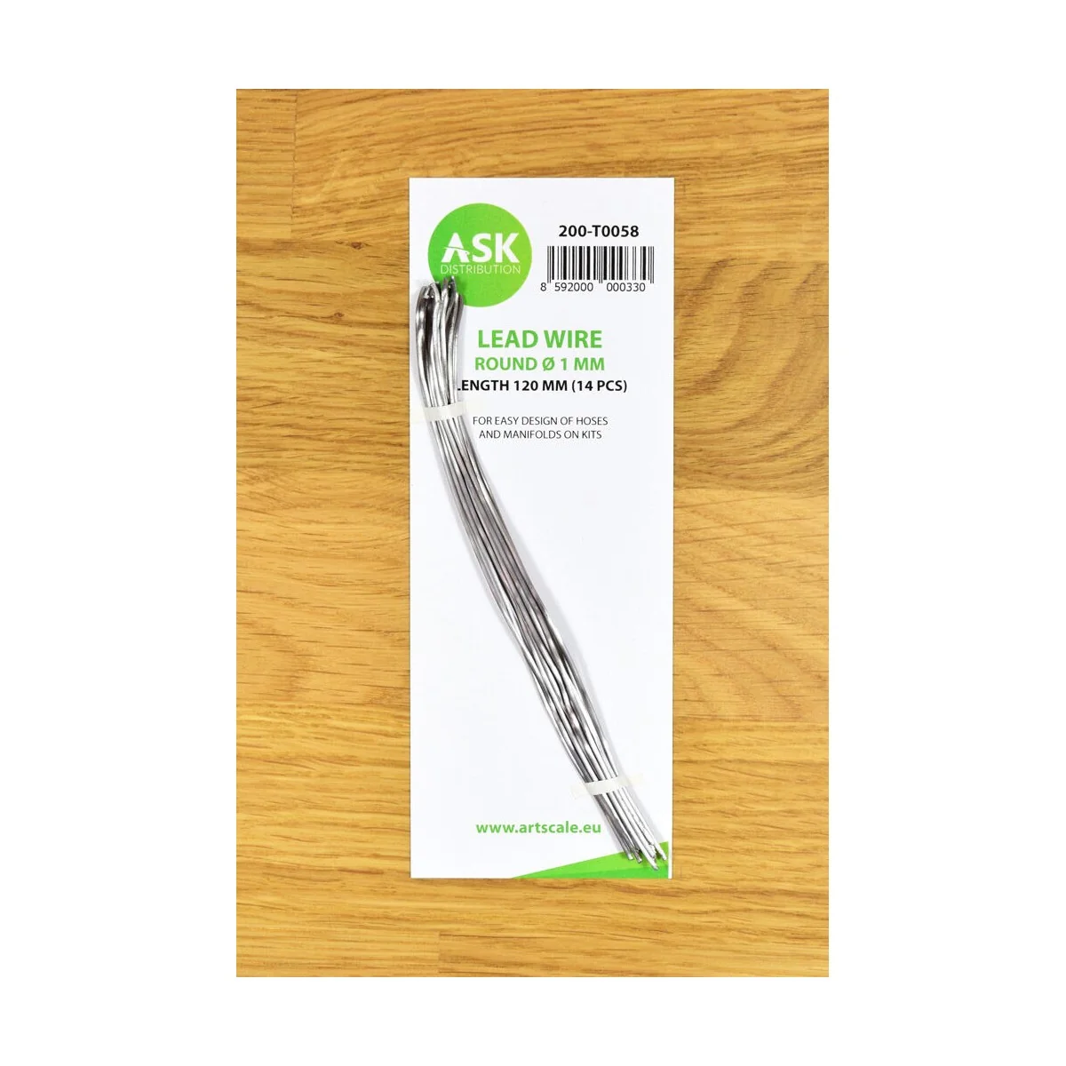 Lead Wire - Round Ø 1 mm x 120 mm (cca. 14 pcs) - Art Scale Kit 200... Lead Wire - Round Ø 1 mm x 120 mm (cca. 14 pcs) - Art Scale Kit 200...