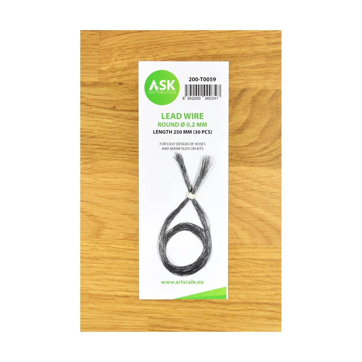 Lead Wire - Round Ø 0, 2 mm x 250 mm (cca. 30 pcs) - Art Scale Kit ... Lead Wire - Round Ø 0, 2 mm x 250 mm (cca. 30 pcs) - Art Scale Kit ...