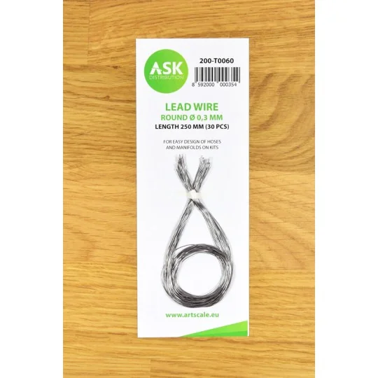 Lead Wire - Round Ø 0, 3 mm x 250 mm (cca. 30 pcs) - Art Scale Kit ...