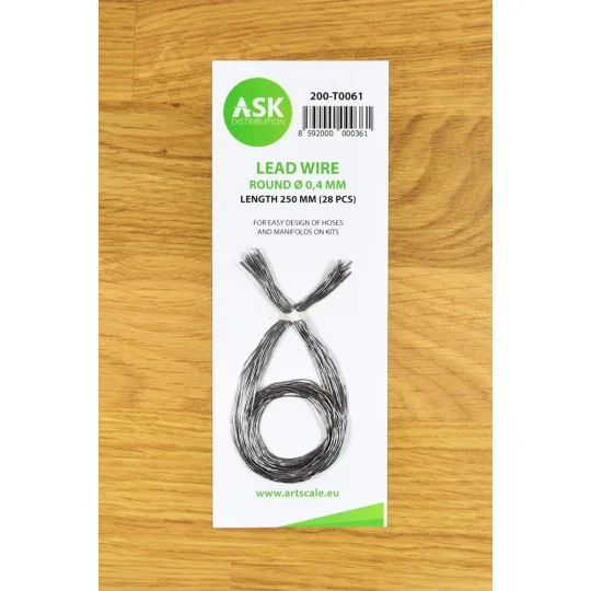 Lead Wire - Round Ø 0, 4 mm x 250 mm (cca. 28 pcs) - Art Scale Kit ...