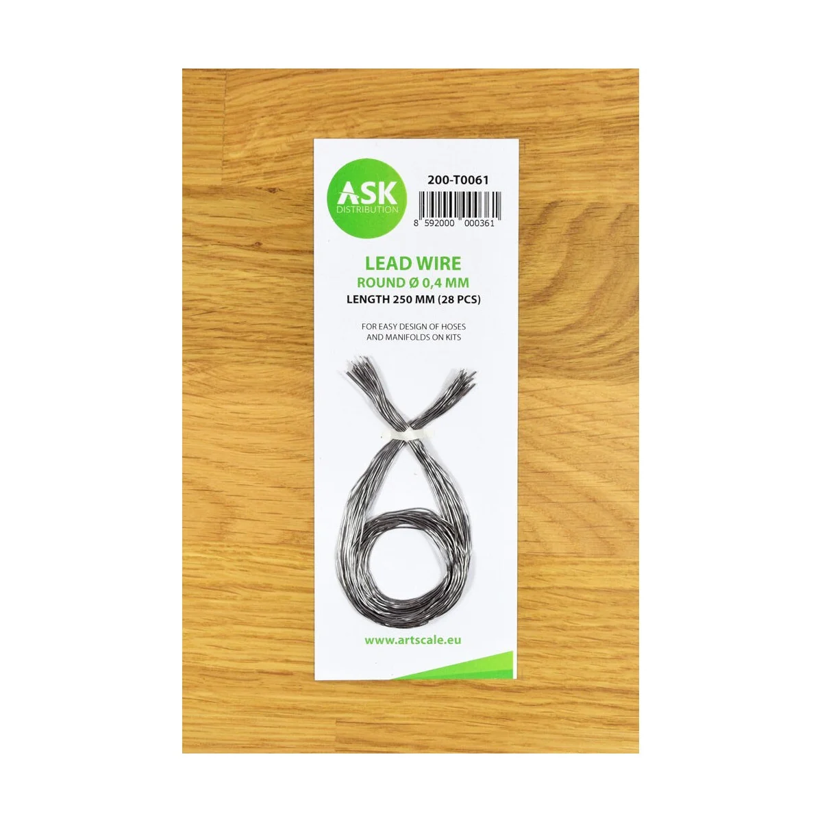 Lead Wire - Round Ø 0, 4 mm x 250 mm (cca. 28 pcs) - Art Scale Kit ...