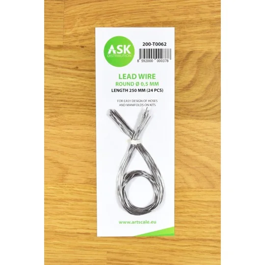 Lead Wire - Round Ø 0,5 mm x 250 mm (cca. 24 pcs) - Art Scale Kit 2...