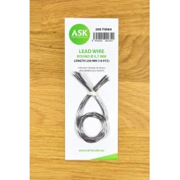 Lead Wire - Round Ø 0, 7 mm x 250 mm (cca. 16 pcs) - Art Scale Kit ...
