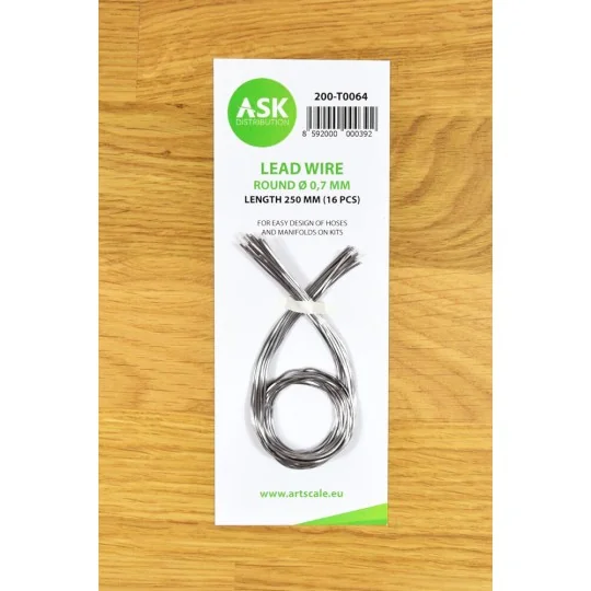 Lead Wire - Round Ø 0,7 mm x 250 mm (cca. 16 pcs) - Art Scale Kit 2...
