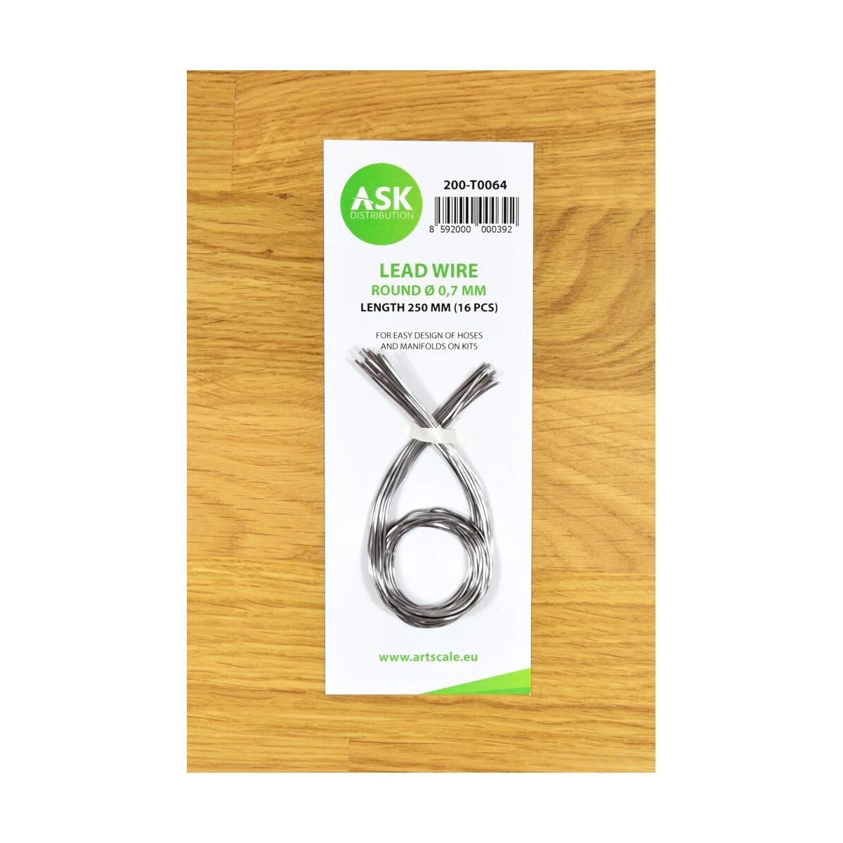 Lead Wire - Round Ø 0, 7 mm x 250 mm (cca. 16 pcs) - Art Scale Kit ... Lead Wire - Round Ø 0, 7 mm x 250 mm (cca. 16 pcs) - Art Scale Kit ...
