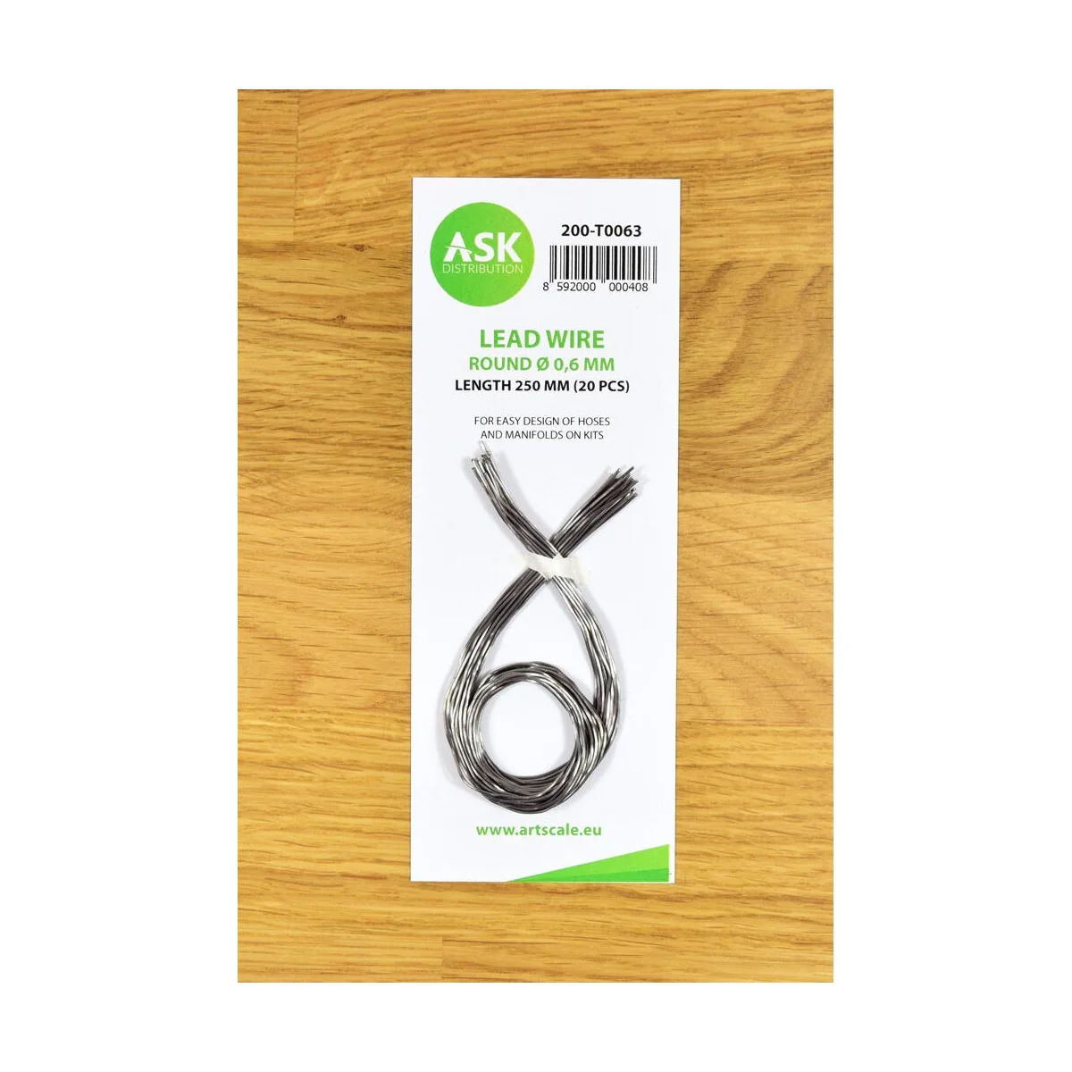 Lead Wire - Round Ø 0,6 mm x 250 mm (cca. 20 pcs) - Art Scale Kit 2...