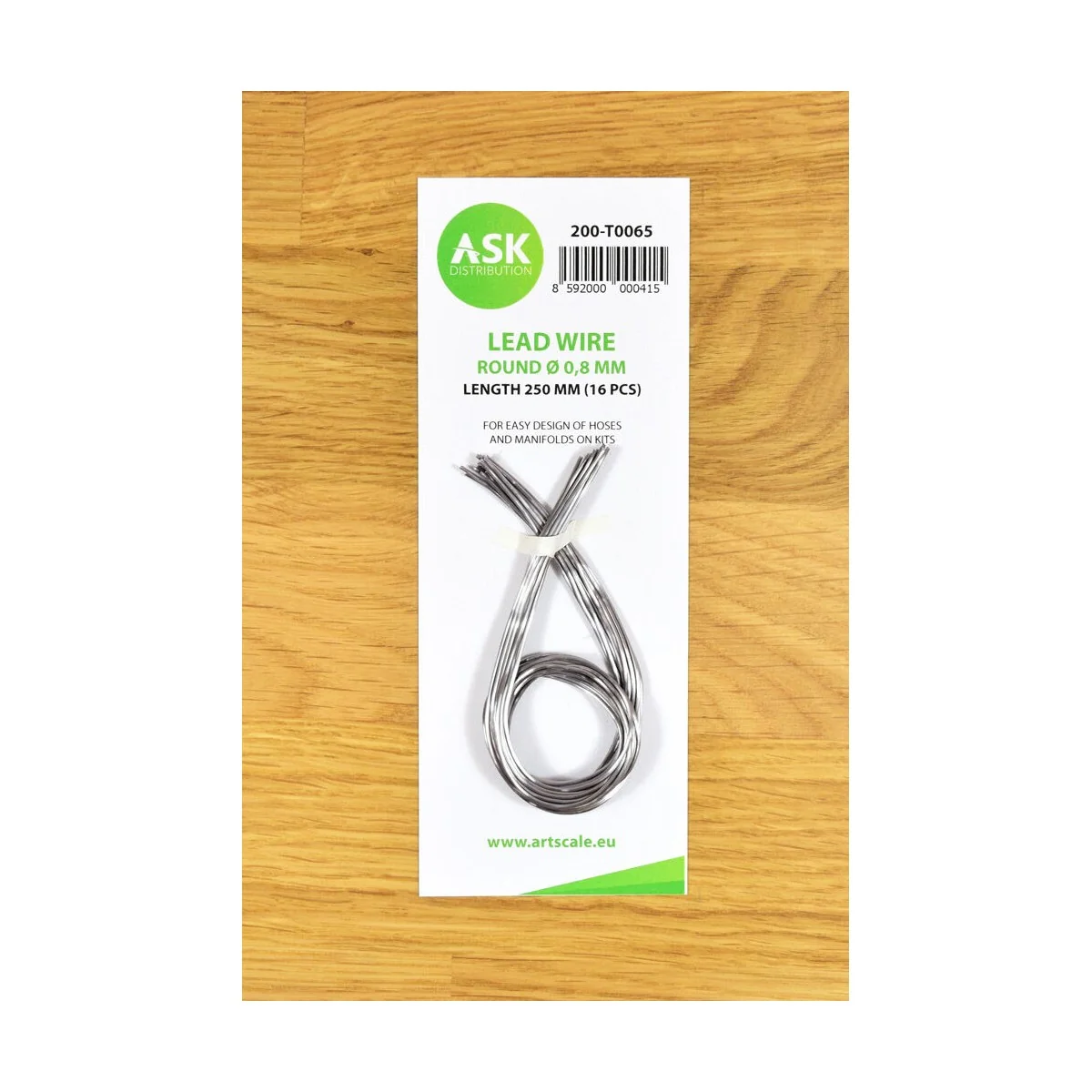 Lead Wire - Round Ø 0, 8 mm x 250 mm (cca. 16 pcs) - Art Scale Kit ... Lead Wire - Round Ø 0, 8 mm x 250 mm (cca. 16 pcs) - Art Scale Kit ...