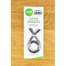 Lead Wire - Round Ø 1 mm x 250 mm (cca. 14 pcs) - Art Scale Kit 200...