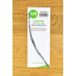 Lead Wire - Flat 0,3 x 1 x 140 mm (cca. 10 pcs) - Art Scale Kit 200...