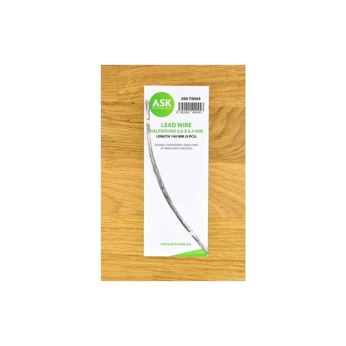 Lead Wire - Halfround 0, 6 x 0, 4 x 140 mm (9 pcs) - Art Scale Kit ...