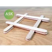 Wooden Stick 114 x 10 mm (8 pcs) - Art Scale Kit 200-T0071