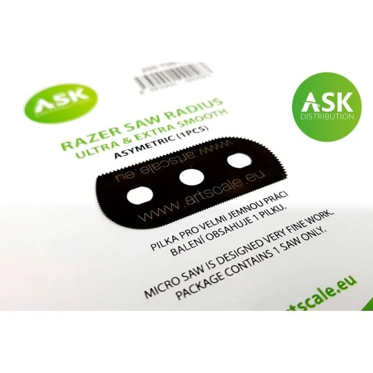 ASK Razor Saw Radius - ultra & extra smooth asymmetric 100/65 teeth...