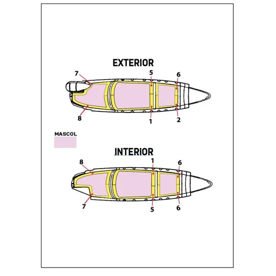 Su-27K Sea Flanker / Su-33 Flanker D double-sided painting mask for...
