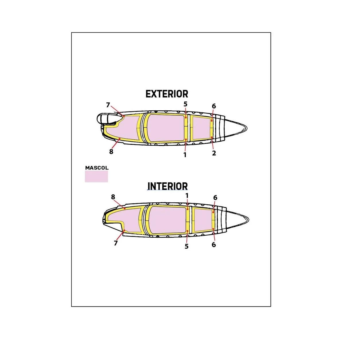Su-27K Sea Flanker / Su-33 Flanker D double-sided painting mask for...