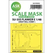 Su-35S Flanker E double-sided painting mask for Great Wall Hobby - ...