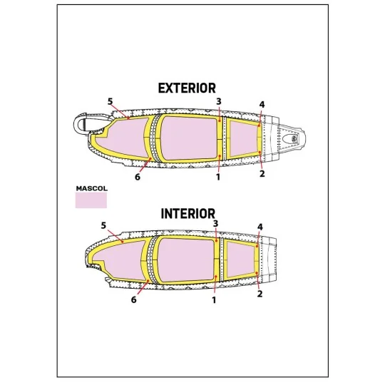 Su-35S Flanker E double-sided painting mask for Great Wall Hobby, 1...
