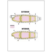 F-15I Ra'am double-sided painting mask for Great Wall Hobby, 1/48 -...