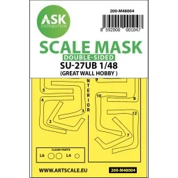 SU-27UB double-sided painting mask for Great Wall Hobby - Art Scale...