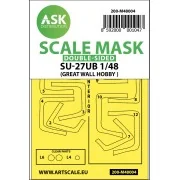 SU-27UB double-sided painting mask for Great Wall Hobby - Art Scale...
