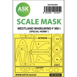 Westland Whirlwind Mk.I double-sided painting mask for Special Hobb...