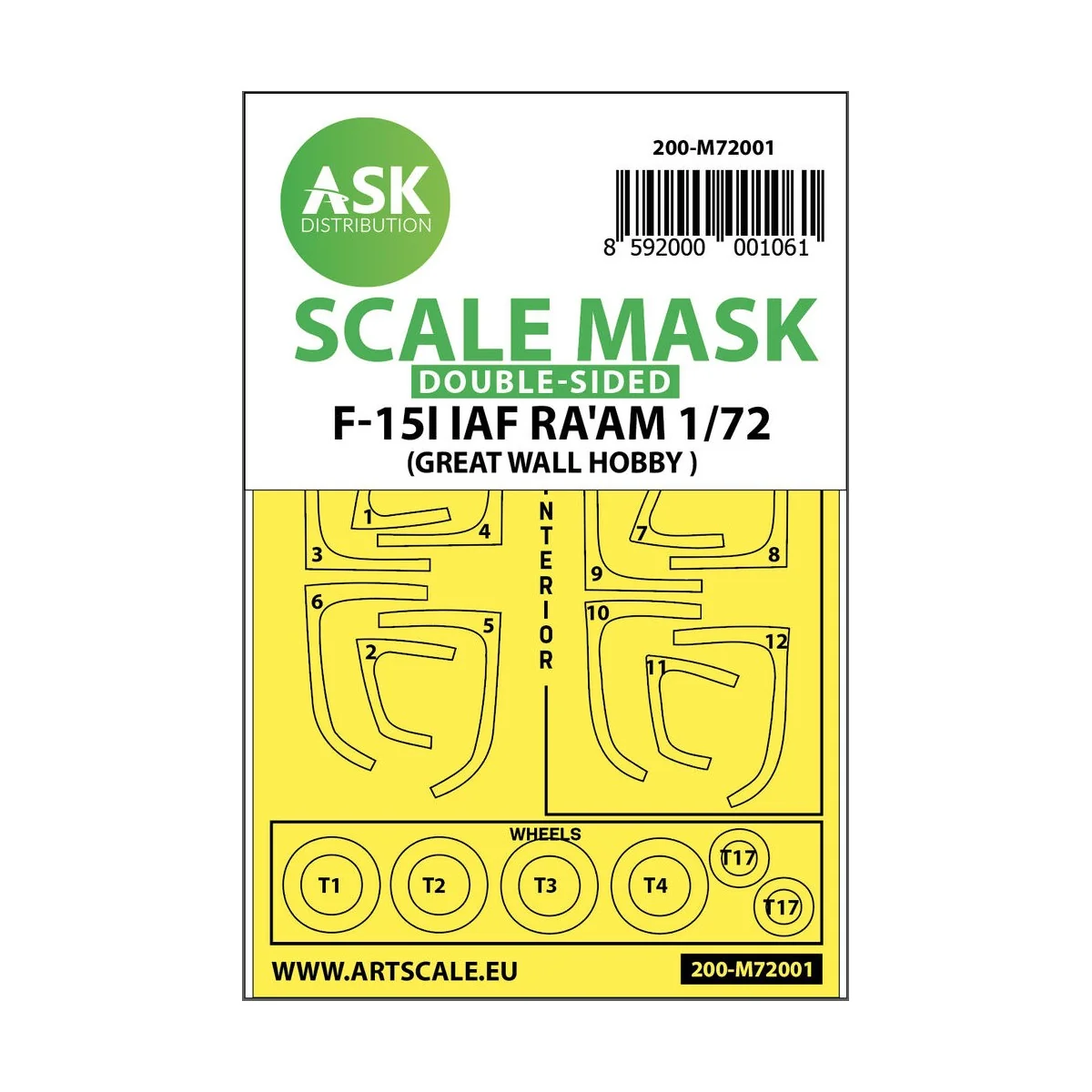 F-15I IAF RA´AM double-sided painting mask for Great Wall Hobby - A...