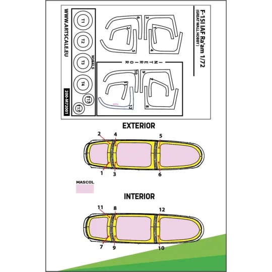 F-15I IAF RA´AM double-sided painting mask for Great Wall Hobby, 1/...