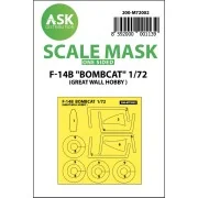 F-14B Bombcat outside painting mask for Great Wall Hobby, 1/72 - Ar... F-14B Bombcat outside painting mask for Great Wall Hobby, 1/72 - Ar...