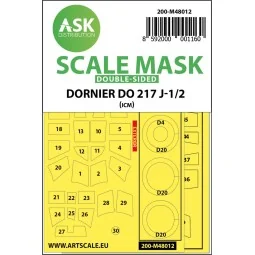 Dornier Do 217J-1/2 double-sided painting mask for ICM - Art Scale ...