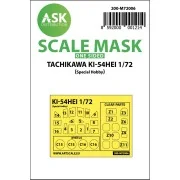 Tachikawa Ki-54HEI one-sided painting mask for Special Hobby, 1/72 ...