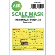Tachikawa Ki-54HEI double-sided painting mask for Special Hobby, 1/... Tachikawa Ki-54HEI double-sided painting mask for Special Hobby, 1/...