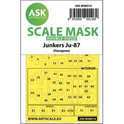 Junkers Ju 87D-3 double-sided painting mask for Hasegawa / Hobby200...