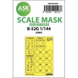 B-52G double-sided painting mask for Great Wall Hobby - Art Scale K...