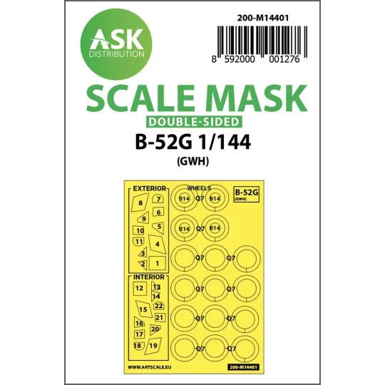 B-52G double-sided painting mask for Great Wall Hobby, 1/144 - Art ...