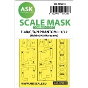 F-4B/C/D/N Phantom II double-sided painting mask for Hasegawa / Hob...
