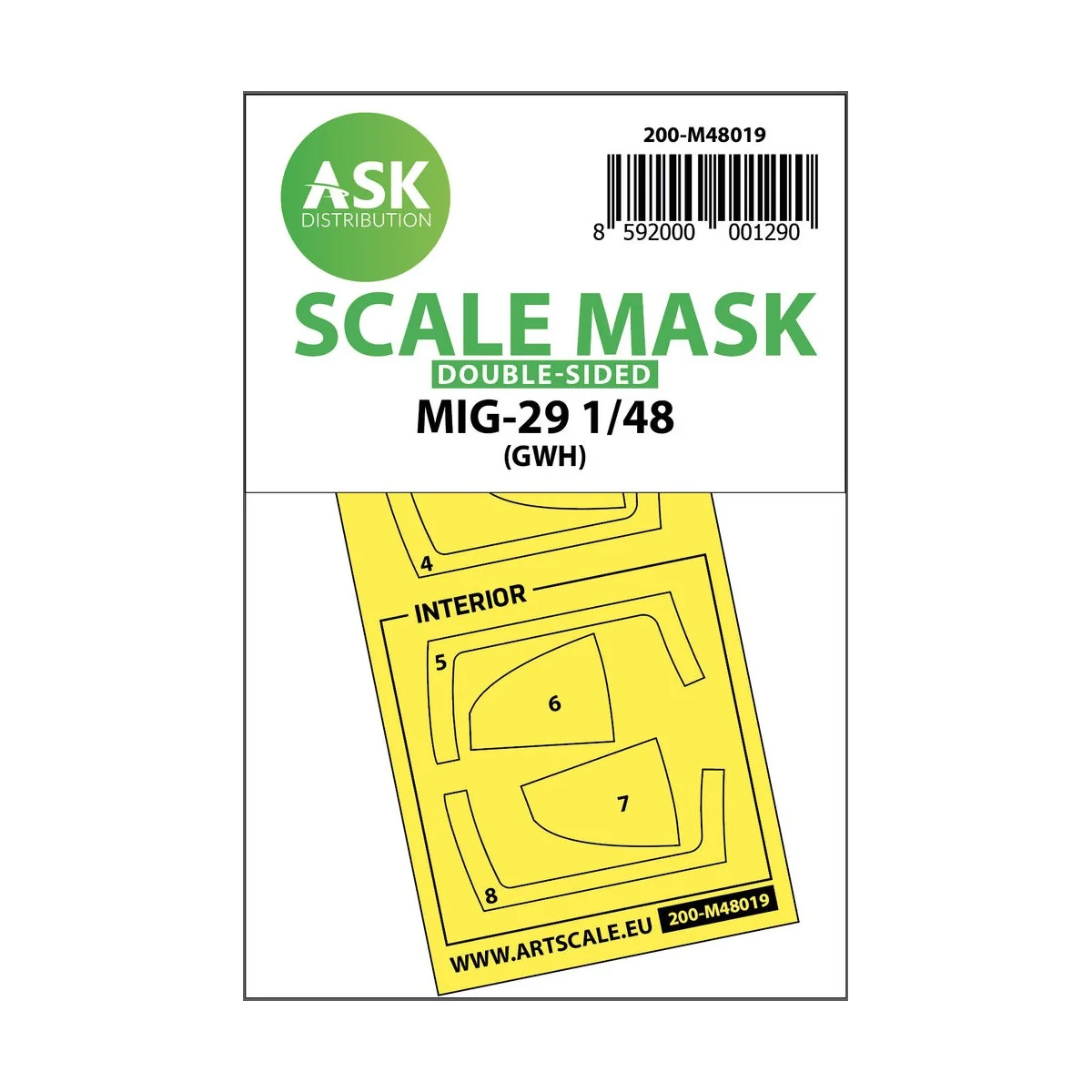 MiG-29 double-sided painting mask for Great Wall Hobby - Art Scale ...