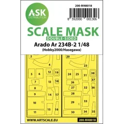 Arado Ar 234B-2 double-sided painting mask for Hasegawa / Hobby2000...