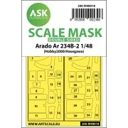 Arado Ar 234B-2 double-sided painting mask for Hasegawa / Hobby2000...