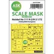 Heinkel He 111H-2/H-3 one-sided painting mask for Hasegawa / Hobby2...