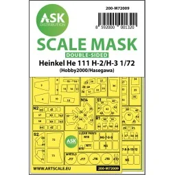 Heinkel He 111H-2/H-3 double-sided painting mask for Hasegawa / Hob...